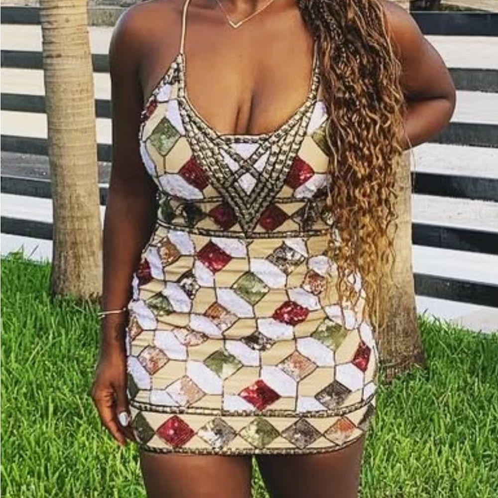 ASOS Embellished Mini Dress